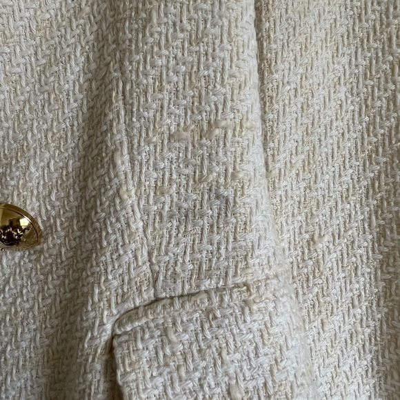 Zara Double Breasted Textured Weave Jacket - Picture 3 of 3